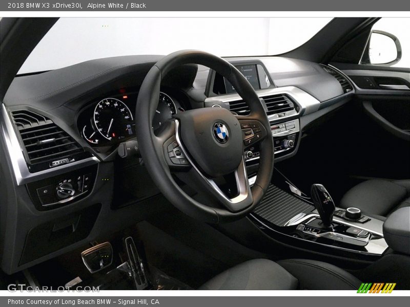 Alpine White / Black 2018 BMW X3 xDrive30i