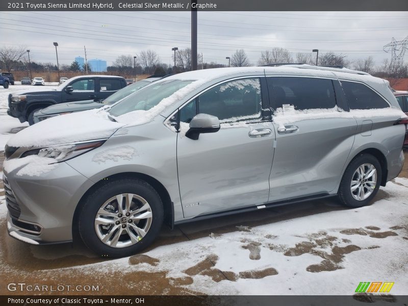 Celestial Silver Metallic / Graphite 2021 Toyota Sienna Limited Hybrid