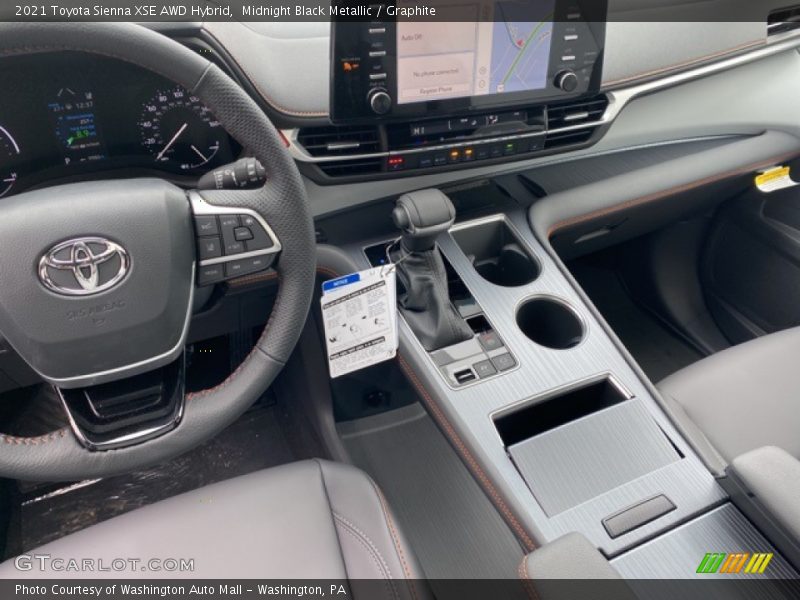 Midnight Black Metallic / Graphite 2021 Toyota Sienna XSE AWD Hybrid