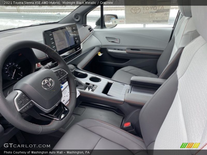 Midnight Black Metallic / Graphite 2021 Toyota Sienna XSE AWD Hybrid