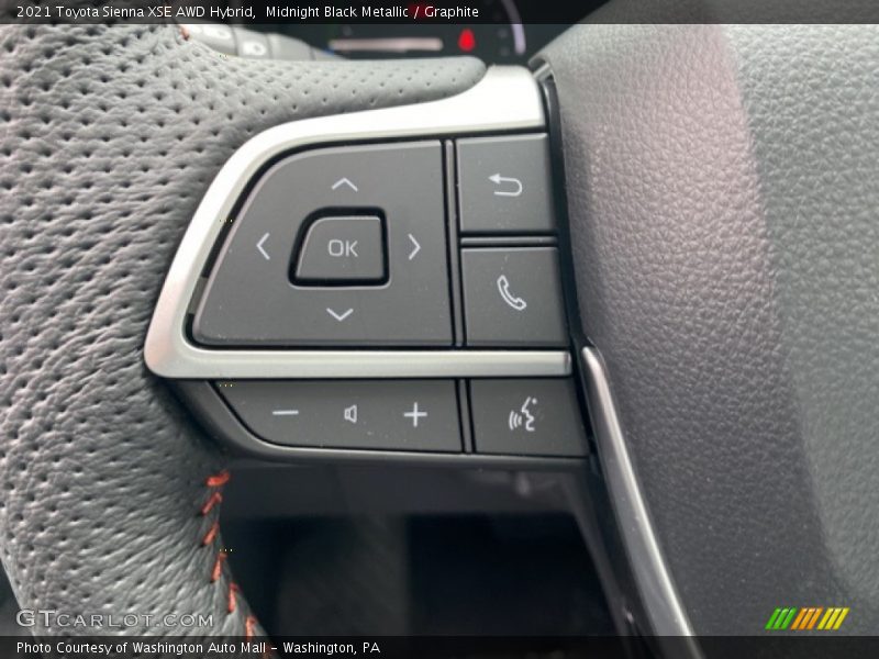 Midnight Black Metallic / Graphite 2021 Toyota Sienna XSE AWD Hybrid