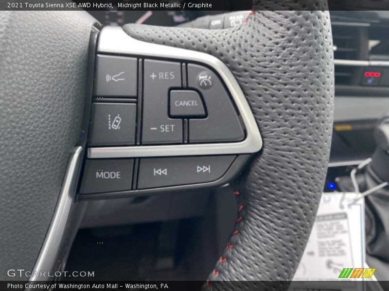 Midnight Black Metallic / Graphite 2021 Toyota Sienna XSE AWD Hybrid
