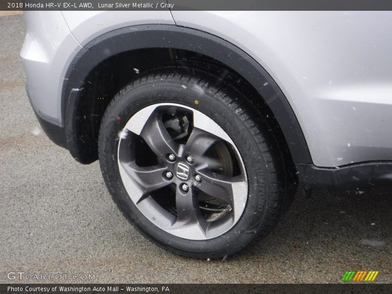 Lunar Silver Metallic / Gray 2018 Honda HR-V EX-L AWD