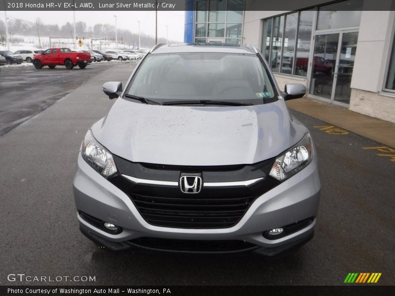 Lunar Silver Metallic / Gray 2018 Honda HR-V EX-L AWD