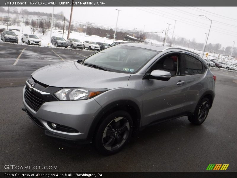 Lunar Silver Metallic / Gray 2018 Honda HR-V EX-L AWD