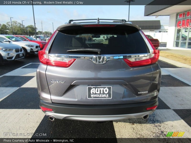 Modern Steel Metallic / Gray 2018 Honda CR-V Touring