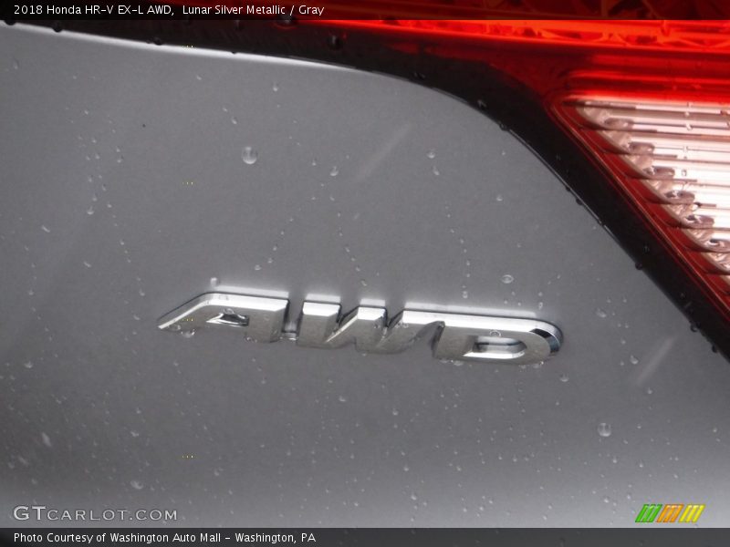 Lunar Silver Metallic / Gray 2018 Honda HR-V EX-L AWD
