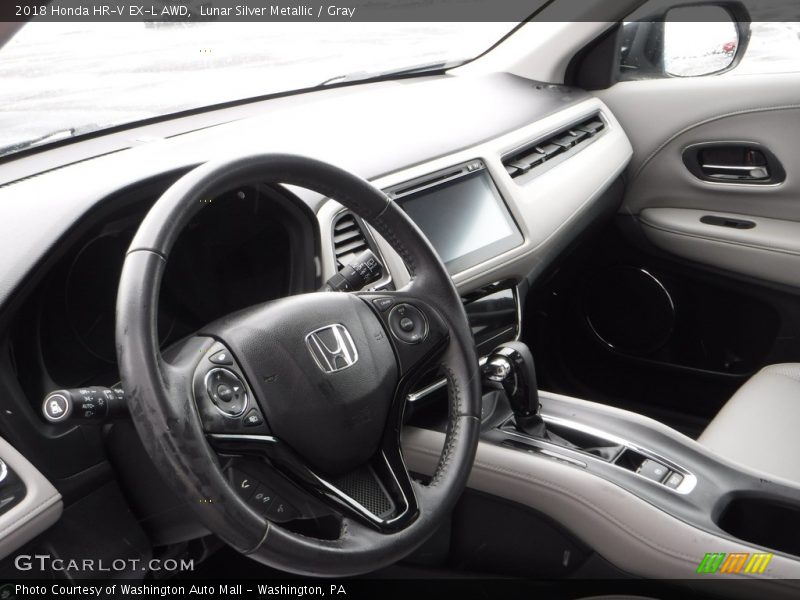 Lunar Silver Metallic / Gray 2018 Honda HR-V EX-L AWD