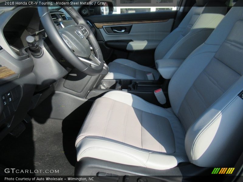 Modern Steel Metallic / Gray 2018 Honda CR-V Touring