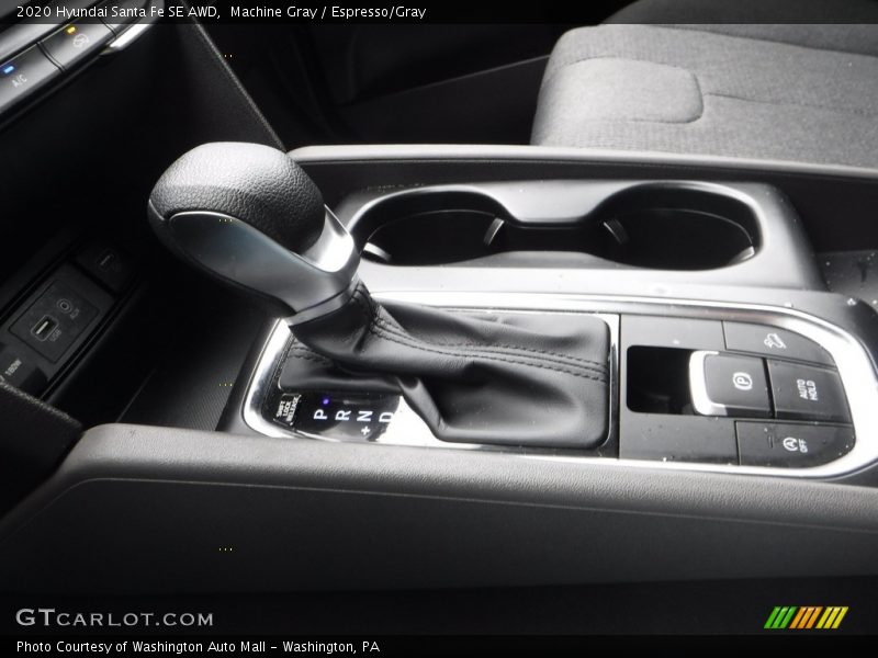 Machine Gray / Espresso/Gray 2020 Hyundai Santa Fe SE AWD