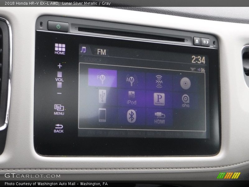 Lunar Silver Metallic / Gray 2018 Honda HR-V EX-L AWD