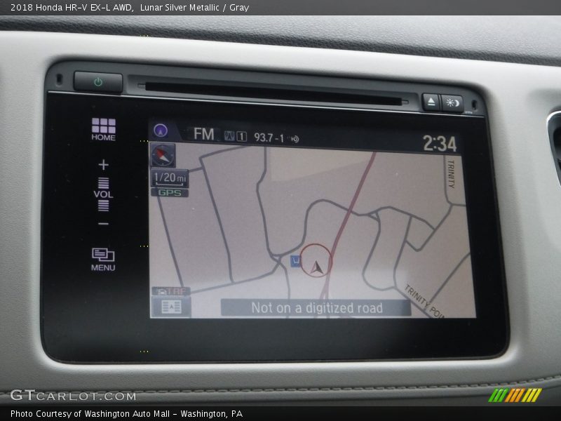 Lunar Silver Metallic / Gray 2018 Honda HR-V EX-L AWD