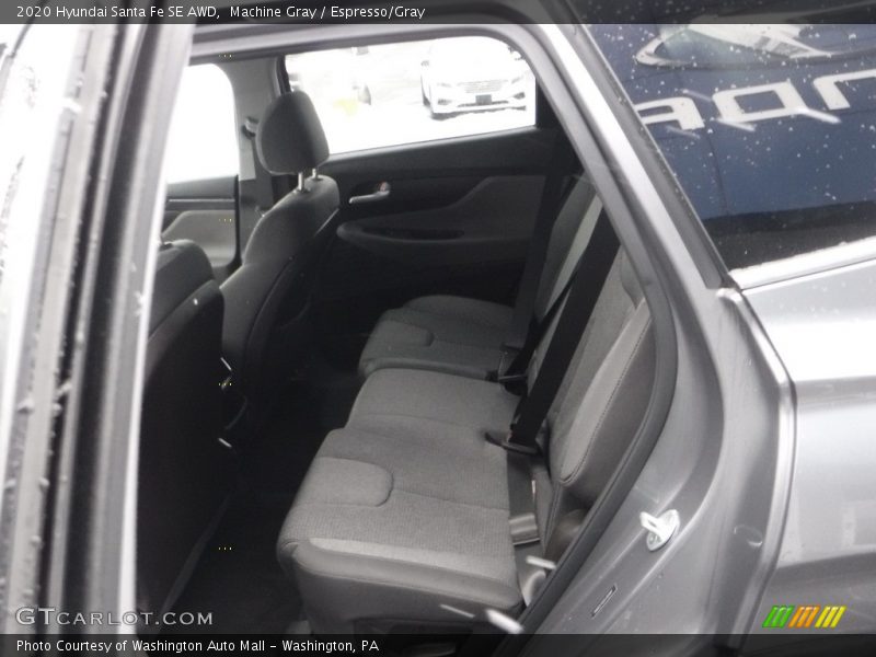 Machine Gray / Espresso/Gray 2020 Hyundai Santa Fe SE AWD