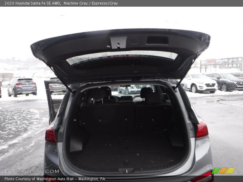 Machine Gray / Espresso/Gray 2020 Hyundai Santa Fe SE AWD