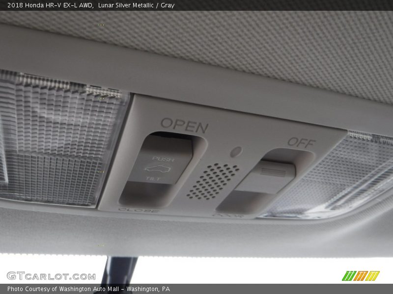 Lunar Silver Metallic / Gray 2018 Honda HR-V EX-L AWD