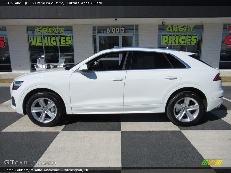 Carrara White / Black 2019 Audi Q8 55 Premium quattro