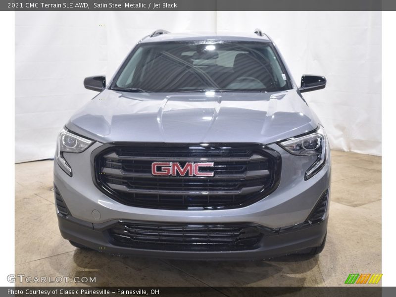 Satin Steel Metallic / Jet Black 2021 GMC Terrain SLE AWD