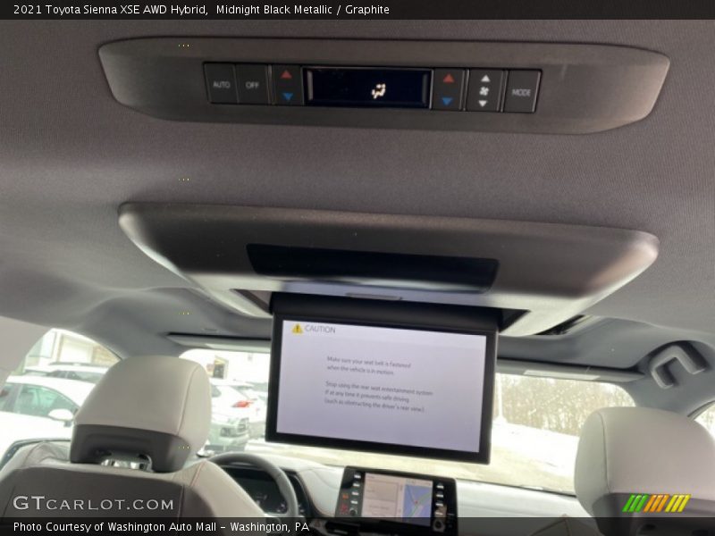 Midnight Black Metallic / Graphite 2021 Toyota Sienna XSE AWD Hybrid