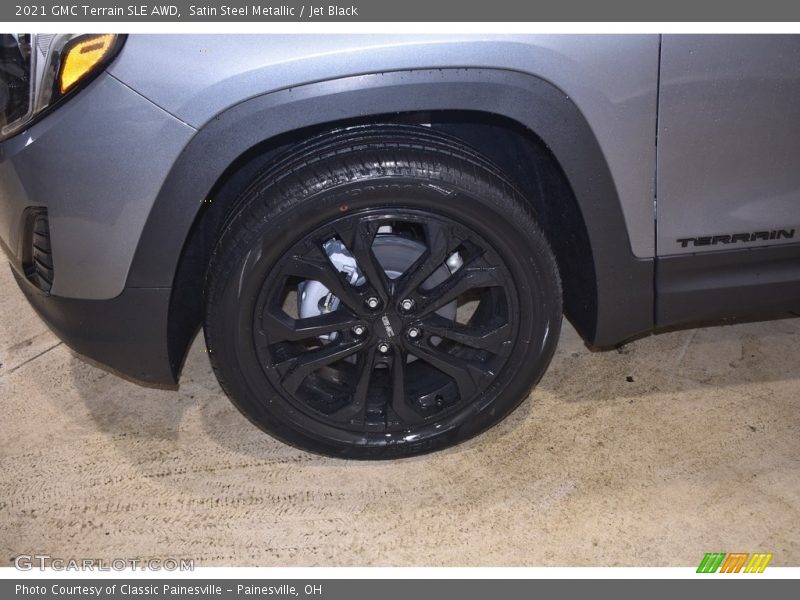 Satin Steel Metallic / Jet Black 2021 GMC Terrain SLE AWD