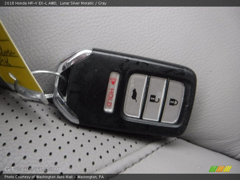 Lunar Silver Metallic / Gray 2018 Honda HR-V EX-L AWD