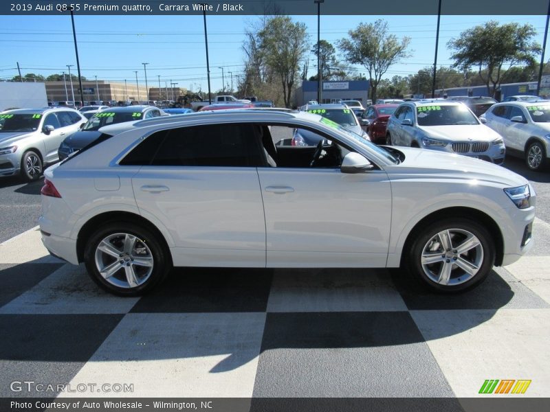 Carrara White / Black 2019 Audi Q8 55 Premium quattro