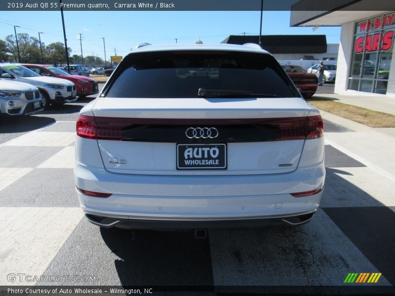 Carrara White / Black 2019 Audi Q8 55 Premium quattro