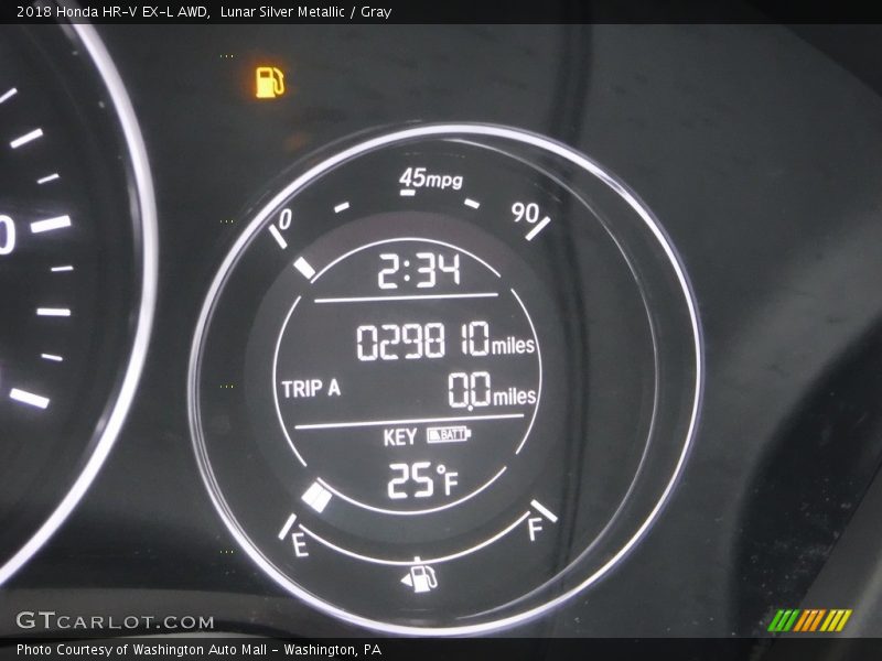 Lunar Silver Metallic / Gray 2018 Honda HR-V EX-L AWD