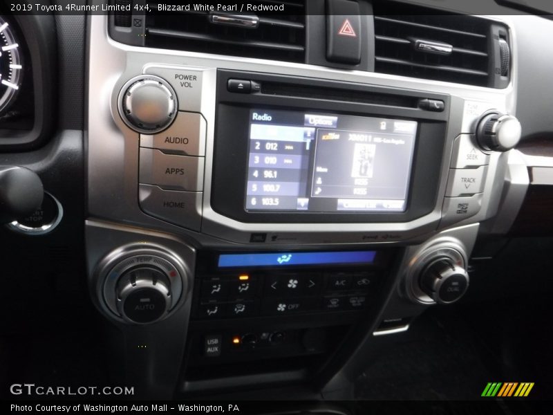 Blizzard White Pearl / Redwood 2019 Toyota 4Runner Limited 4x4