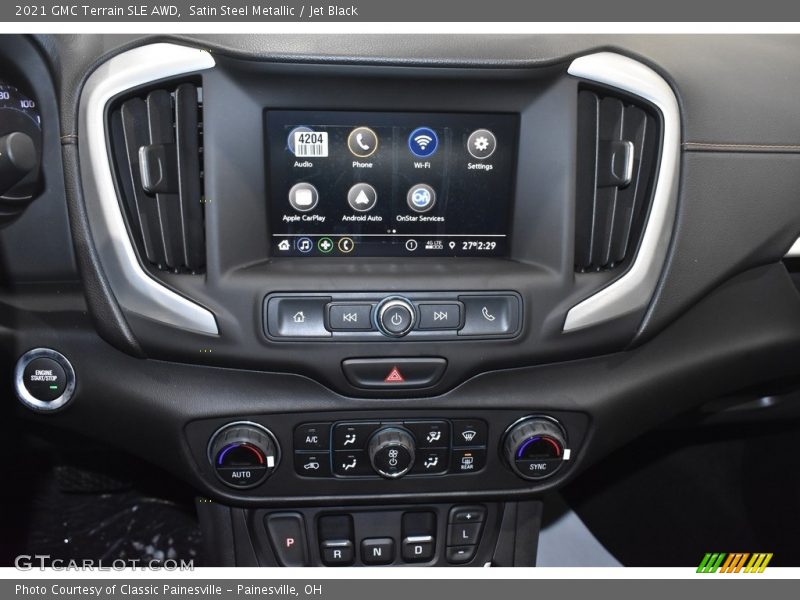 Satin Steel Metallic / Jet Black 2021 GMC Terrain SLE AWD