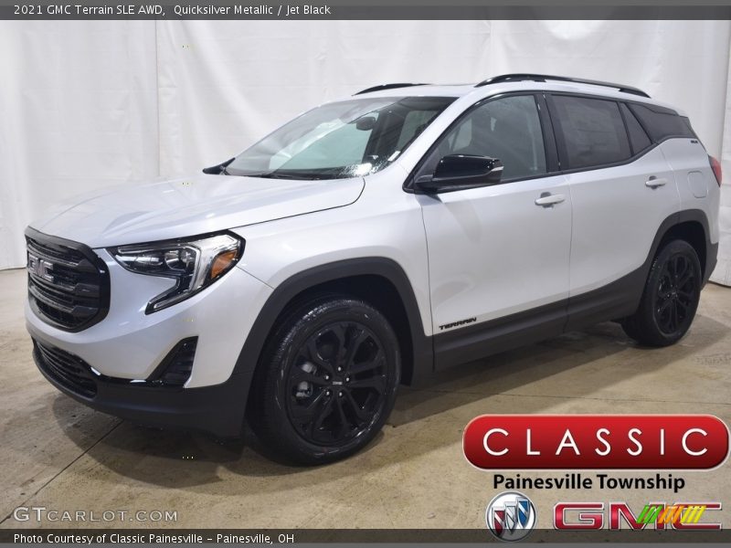 Quicksilver Metallic / Jet Black 2021 GMC Terrain SLE AWD