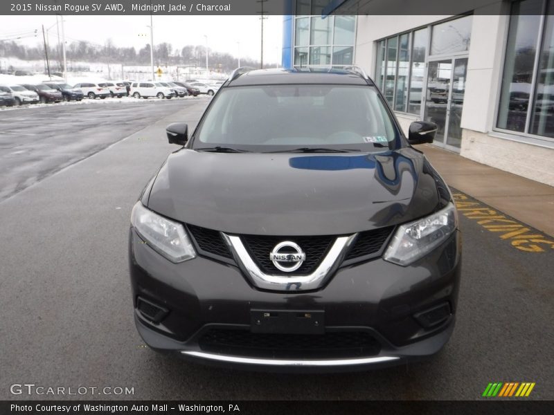 Midnight Jade / Charcoal 2015 Nissan Rogue SV AWD
