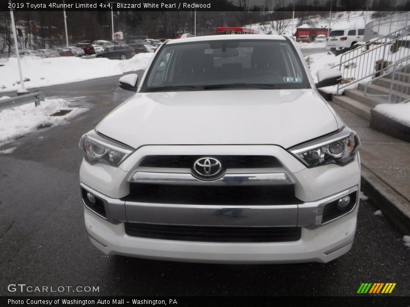 Blizzard White Pearl / Redwood 2019 Toyota 4Runner Limited 4x4