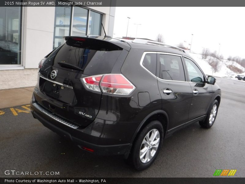 Midnight Jade / Charcoal 2015 Nissan Rogue SV AWD