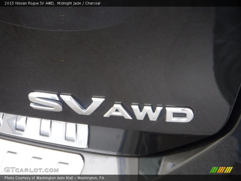 Midnight Jade / Charcoal 2015 Nissan Rogue SV AWD