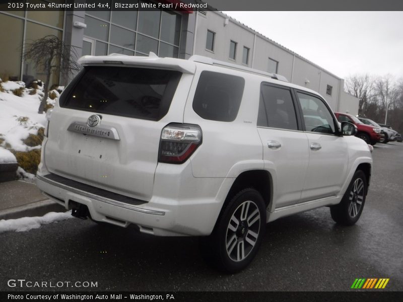 Blizzard White Pearl / Redwood 2019 Toyota 4Runner Limited 4x4