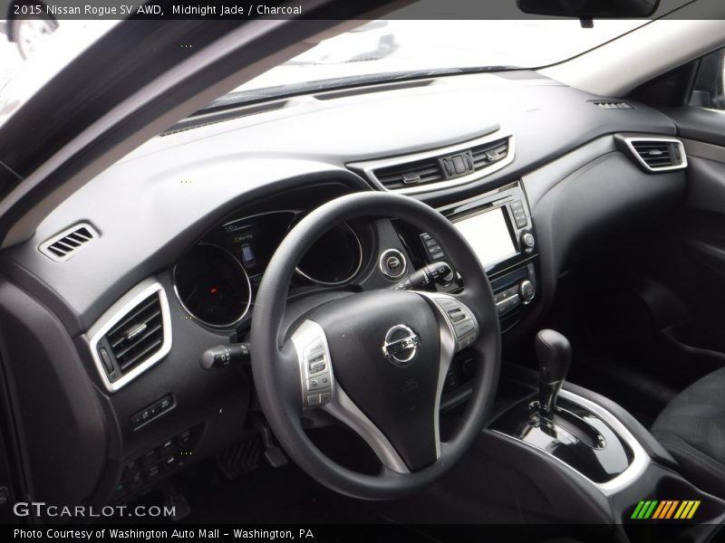 Midnight Jade / Charcoal 2015 Nissan Rogue SV AWD