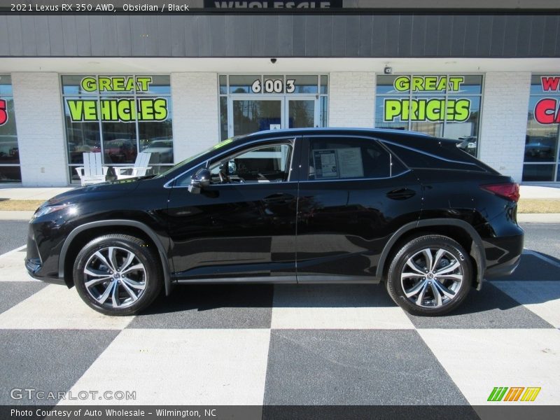 Obsidian / Black 2021 Lexus RX 350 AWD