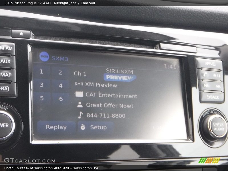 Midnight Jade / Charcoal 2015 Nissan Rogue SV AWD
