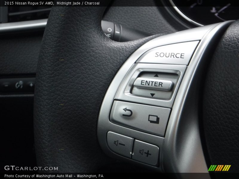 Midnight Jade / Charcoal 2015 Nissan Rogue SV AWD