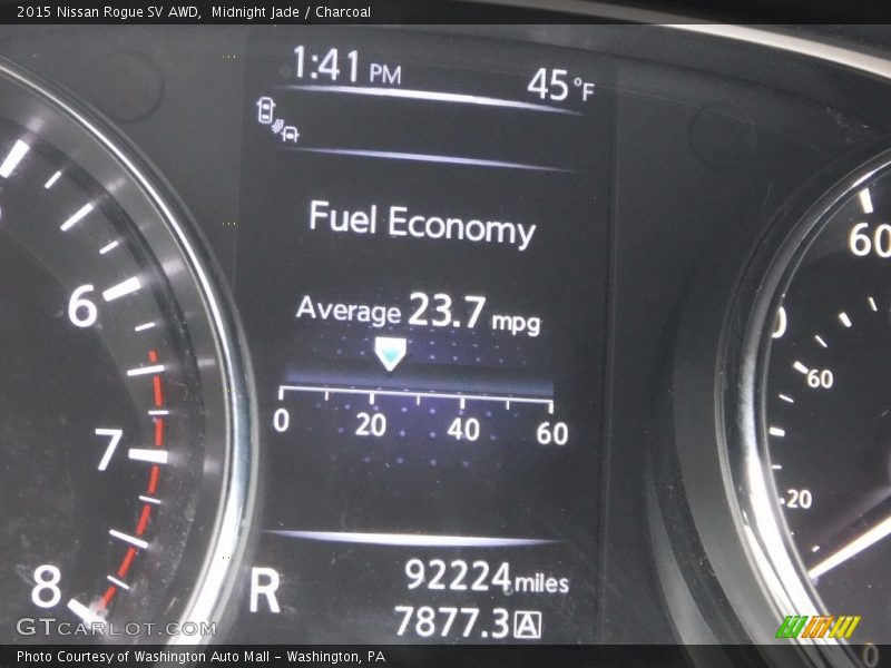 Midnight Jade / Charcoal 2015 Nissan Rogue SV AWD