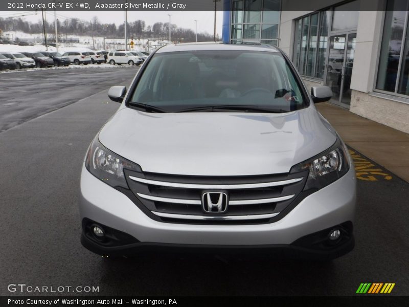 Alabaster Silver Metallic / Gray 2012 Honda CR-V EX 4WD