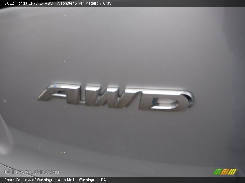 Alabaster Silver Metallic / Gray 2012 Honda CR-V EX 4WD