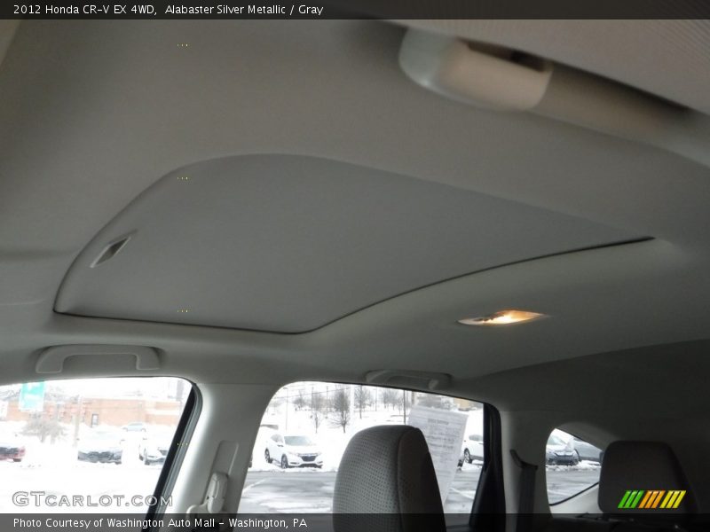 Alabaster Silver Metallic / Gray 2012 Honda CR-V EX 4WD