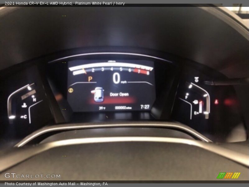 Platinum White Pearl / Ivory 2021 Honda CR-V EX-L AWD Hybrid