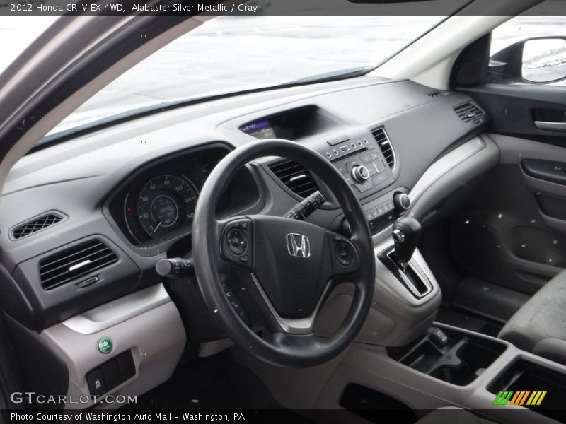 Alabaster Silver Metallic / Gray 2012 Honda CR-V EX 4WD