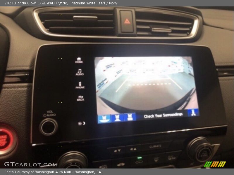 Platinum White Pearl / Ivory 2021 Honda CR-V EX-L AWD Hybrid