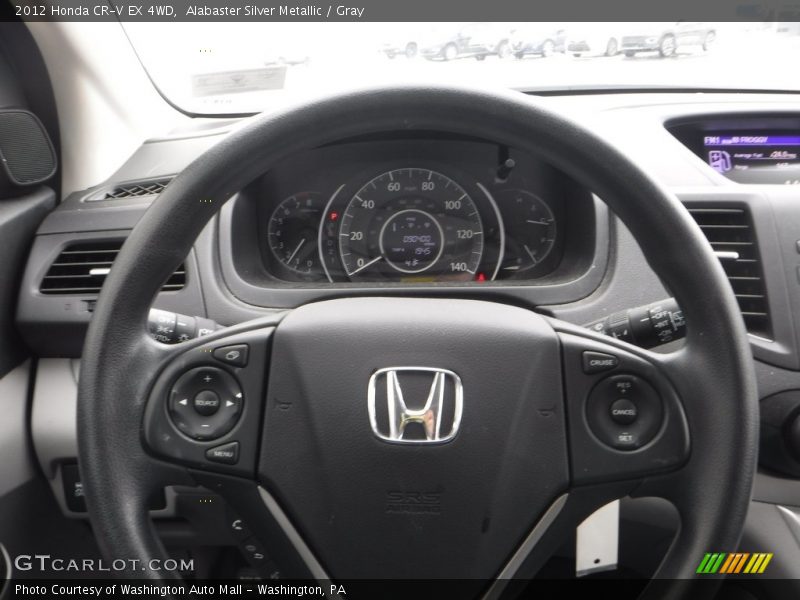 Alabaster Silver Metallic / Gray 2012 Honda CR-V EX 4WD