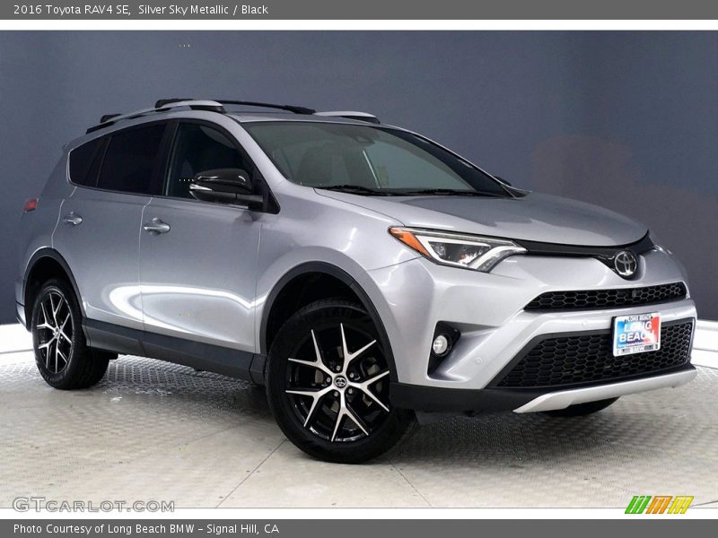 Silver Sky Metallic / Black 2016 Toyota RAV4 SE