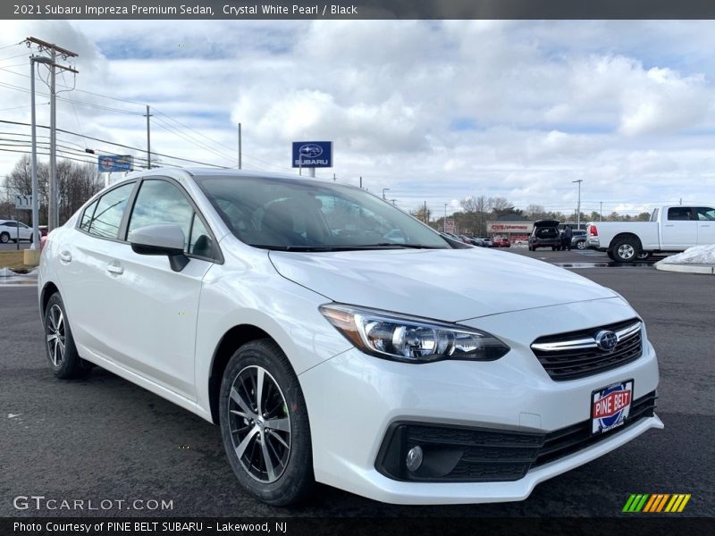 Crystal White Pearl / Black 2021 Subaru Impreza Premium Sedan