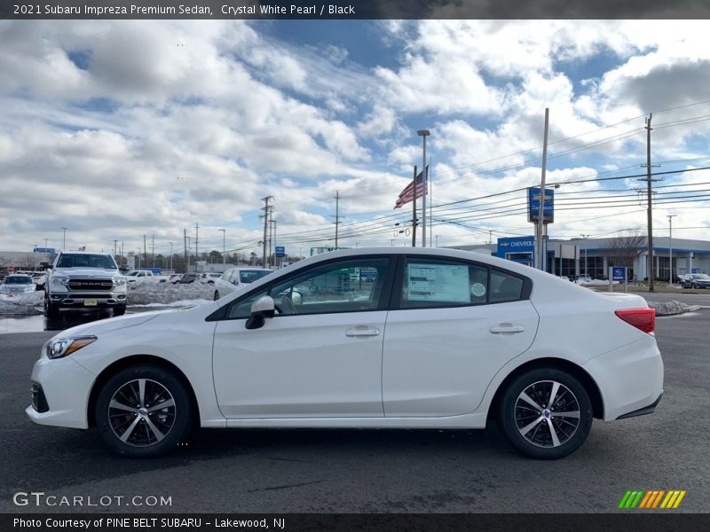 Crystal White Pearl / Black 2021 Subaru Impreza Premium Sedan